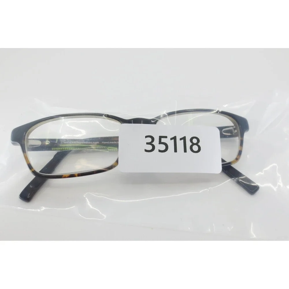 Kerf Denmark Kimido KF 08 Eyeglasses Dark Tortoise Rectangular Frames 52-17-140